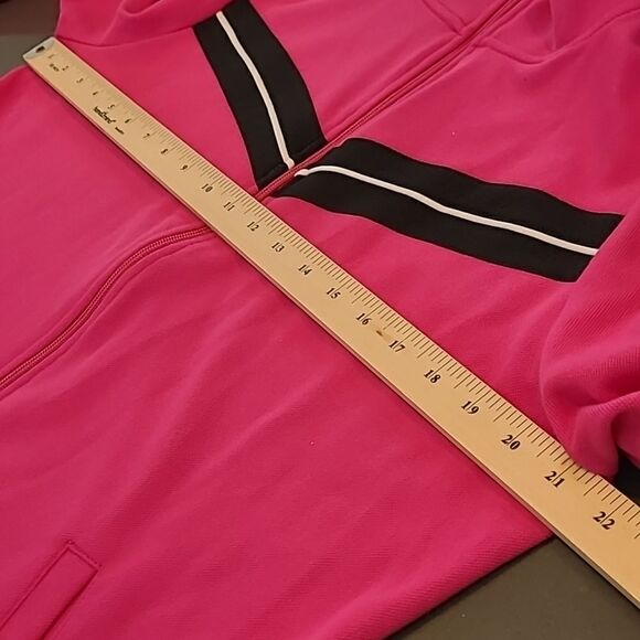 Kim Roger's  sz L Activewear pink & black Activewear jacket, zip front - Picture 6 of 9